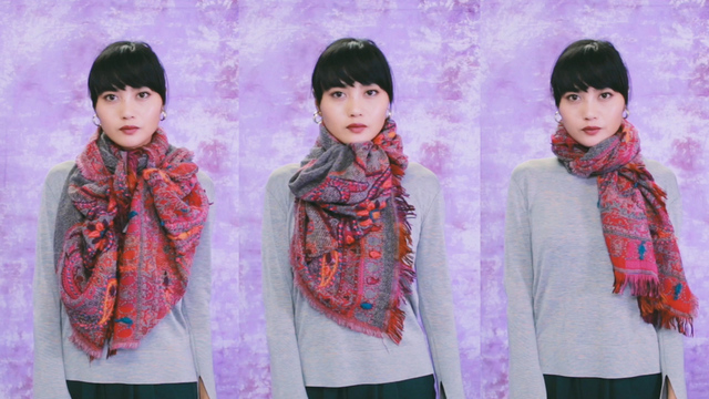 大判ストール マフラー 簡単でおしゃれな巻き方を解説 ルトロン