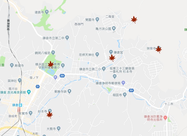 神奈川紅葉スポット 鎌倉で秋を楽しむ 鶴岡八幡宮コース ルトロン